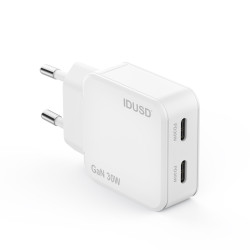 Cargador GaN PD30W C+C – Ultrafino y Eficiente