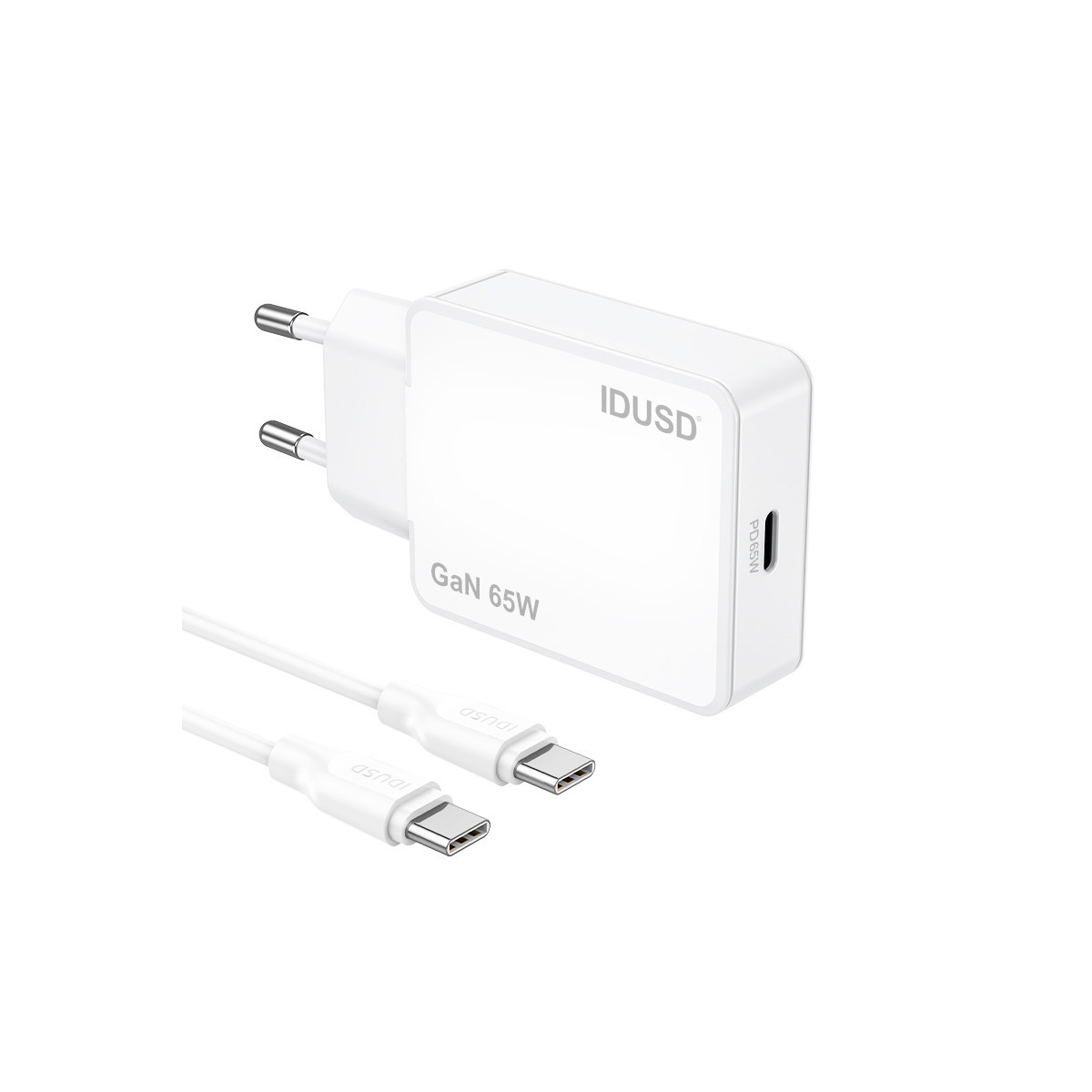 Cargador GaN PD65W 1C - PD USB-C - D346B