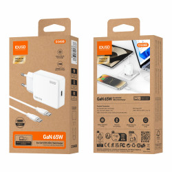 Cargador GaN PD65W 1C - PD USB-C - D346B