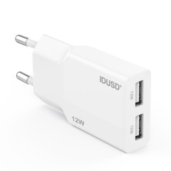Cargador 12W 2U – Ultrafino y Compacto