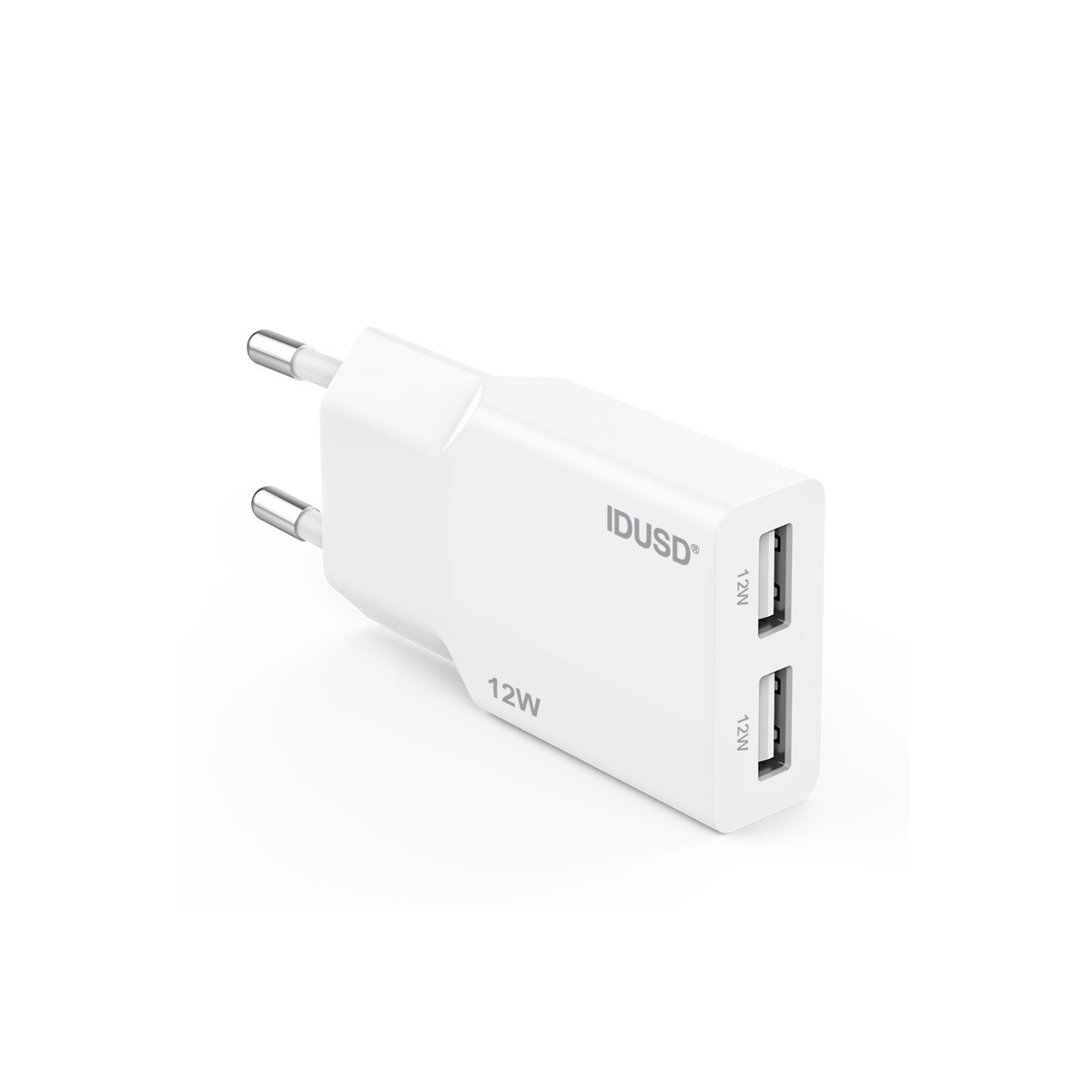 Cargador 12W 2U – Ultrafino y Compacto