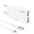 Cargador 12W 2U - Lightning - D412B