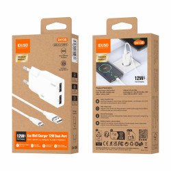 Cargador 12W 2U - USB-C - D413B