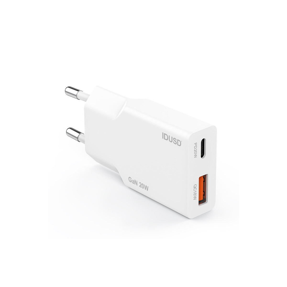 Cargador GaN PD20W A+C – Ultrafino y Compacto