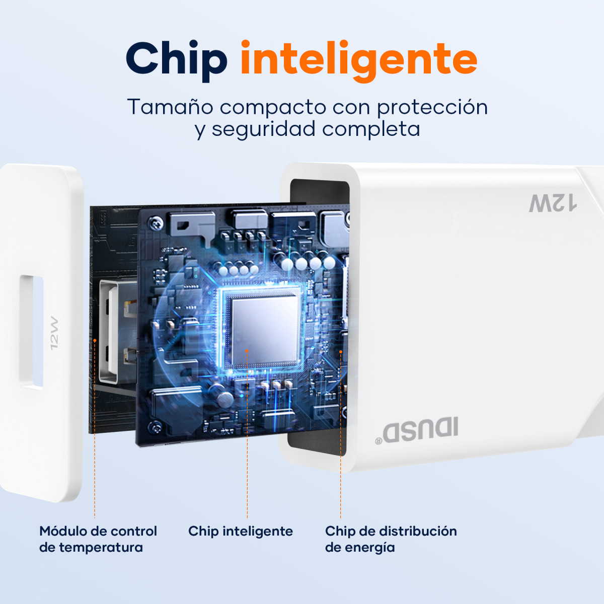 Cargador 12W – Ultrafino y Compacto