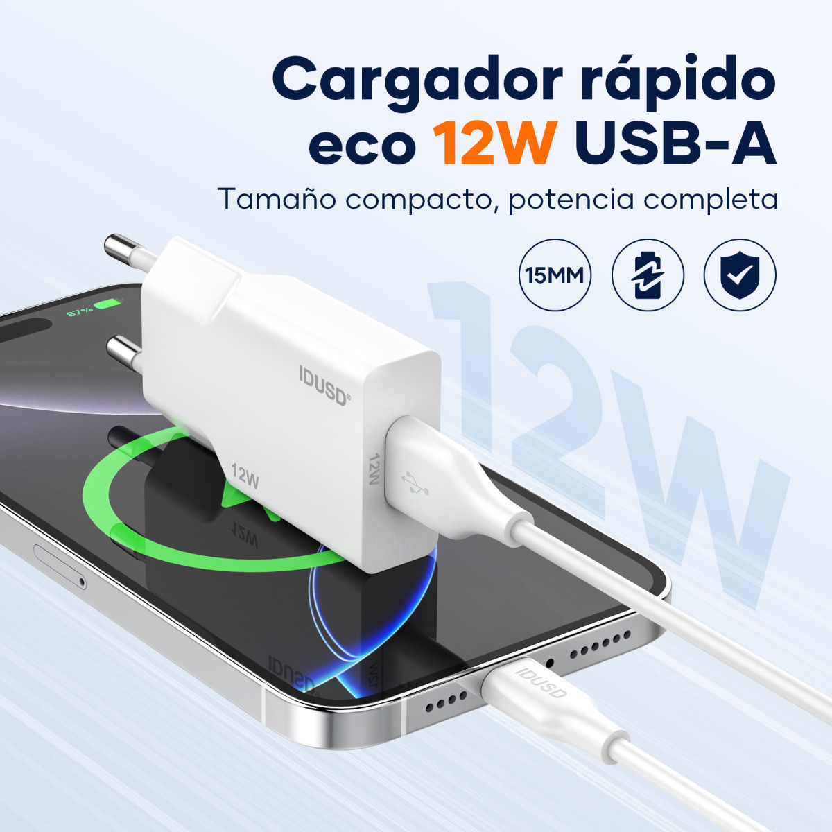 Cargador 12W – Lightning – Ultrafino y Compacto