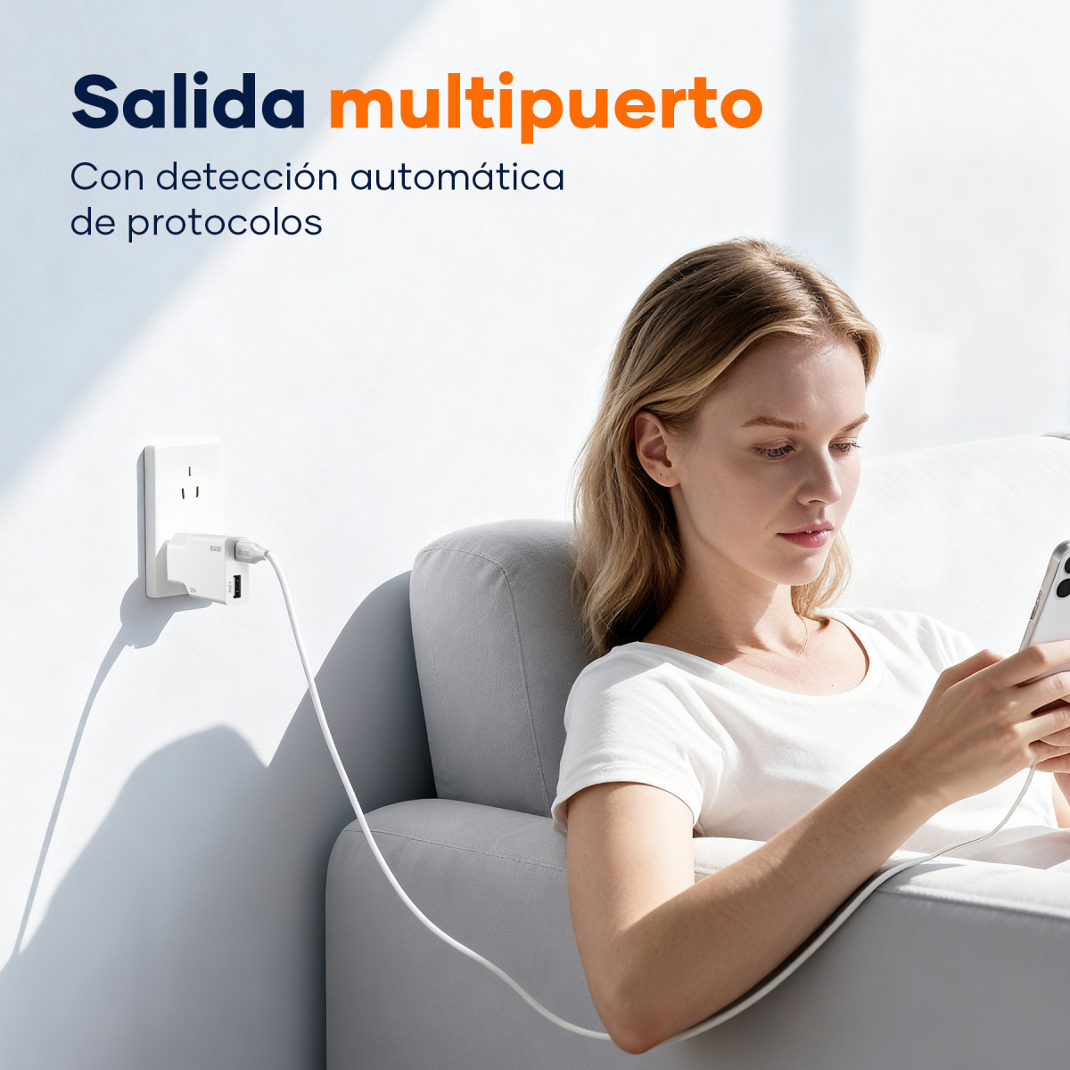 Cargador 12W A+C – USB-C – Ultrafino y Compacto