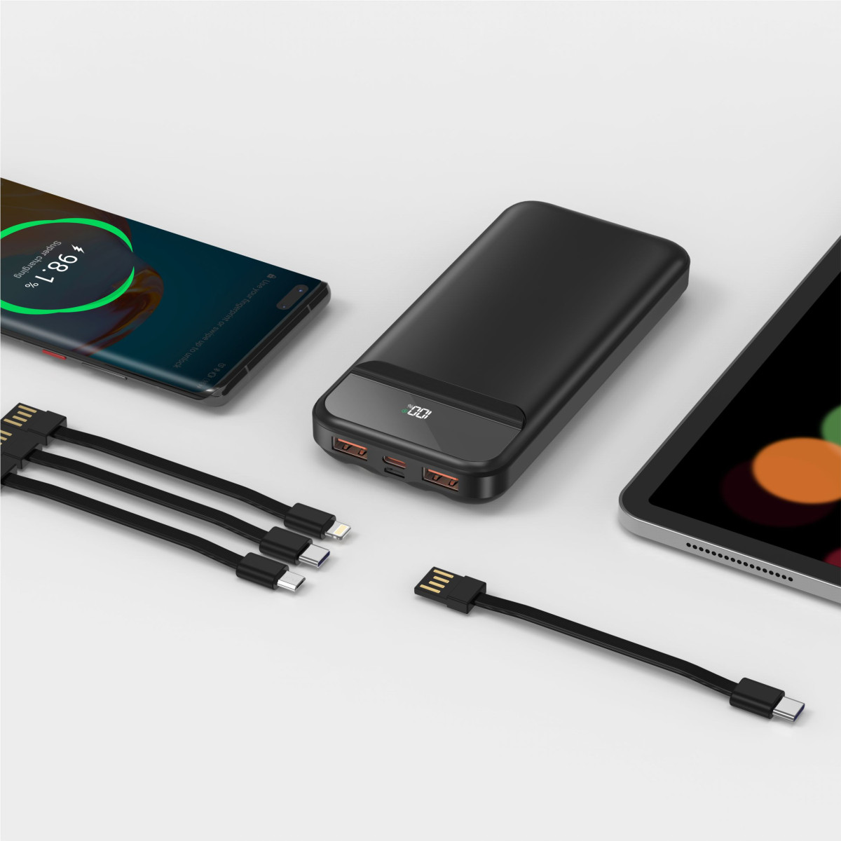 Power Bank 10.000mAh LED 100% 22.5W - P09A
