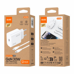 Cargador GaN PD 30W USB-C + PD Lightning D375B