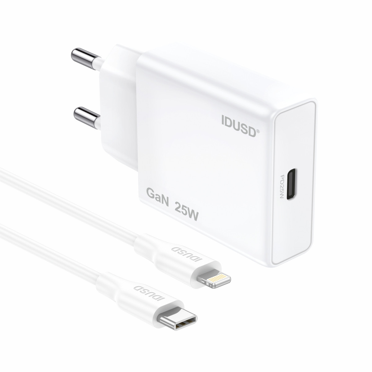 Cargador GaN PD25W 1C - PD Lightning - D265B