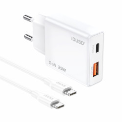 Cargador GaN PD25W A+C - PD USB-C - D296B