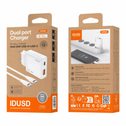 Cargador GaN PD25W A+C - PD USB-C - D296B