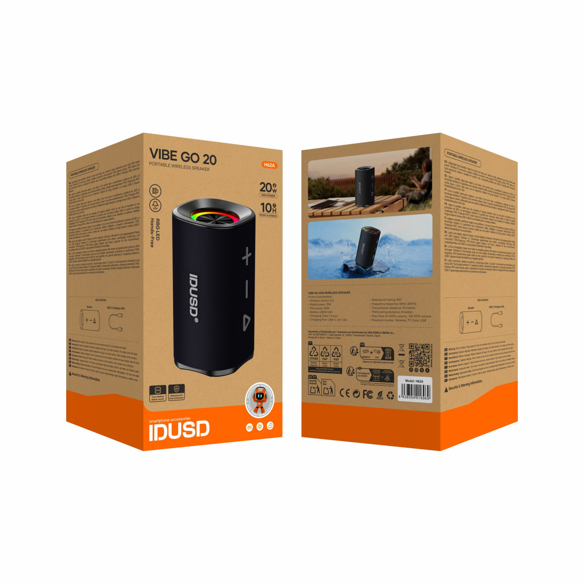 Vibe Go 20 altavoz portátil 20W IP67