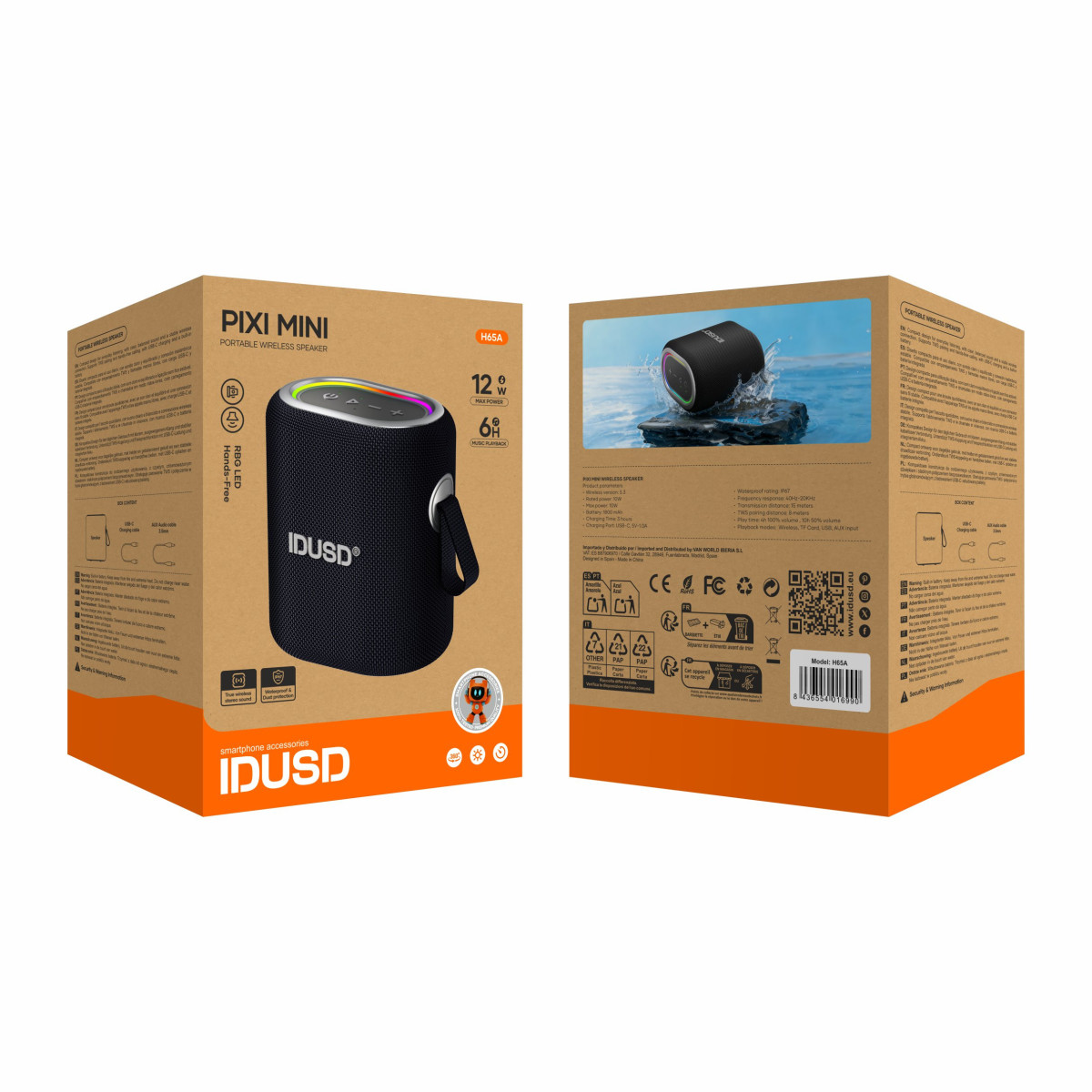 Pixi Mini altavoz portátil 12W IP67