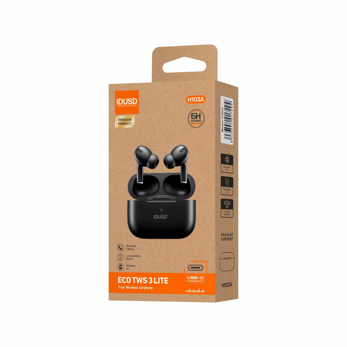 Auriculares ECO TWS 3 Lite | Bluetooth 5.3, HiFi, +24h de batería