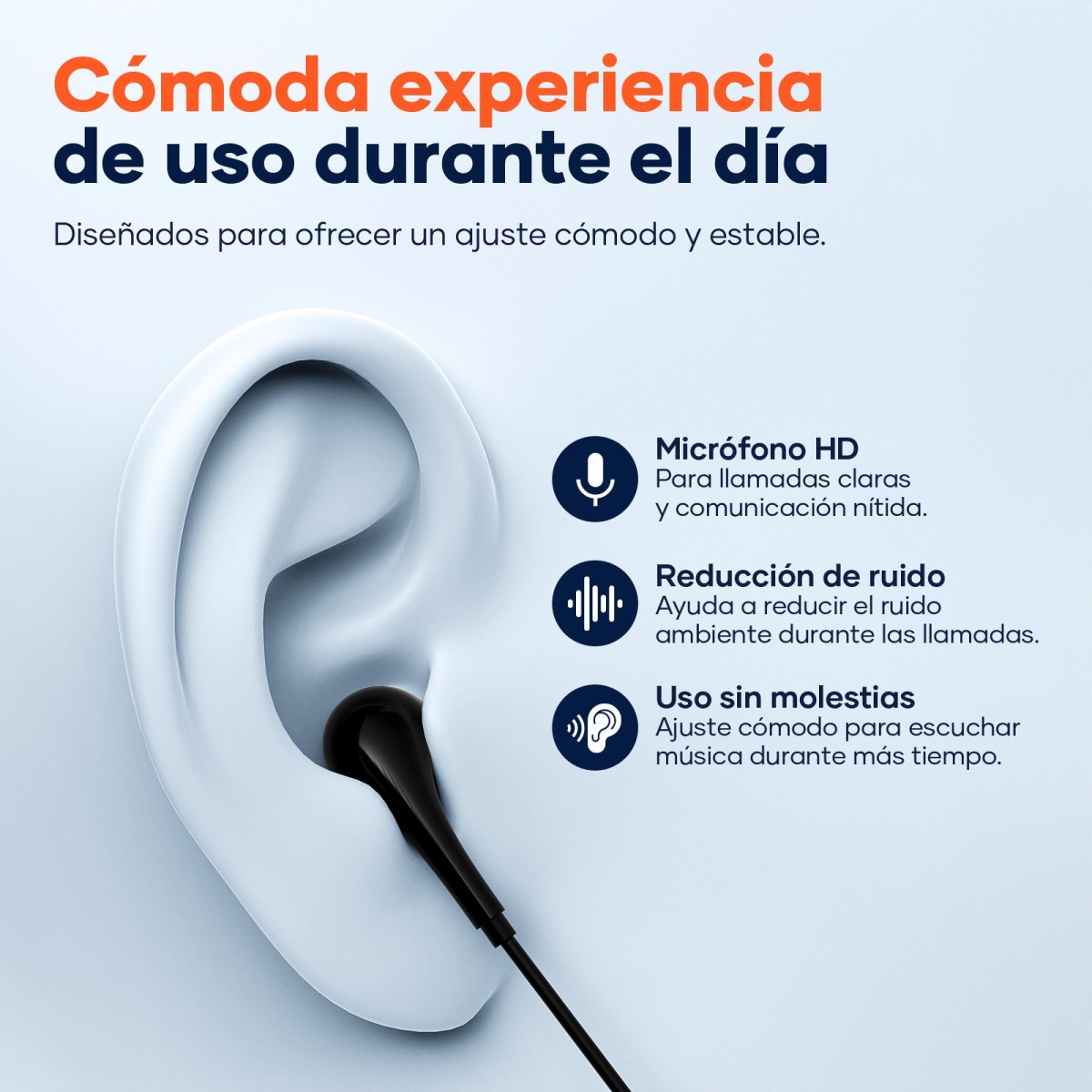 Auriculares USB-C Digital Estéreo con Micrófono - H34A
