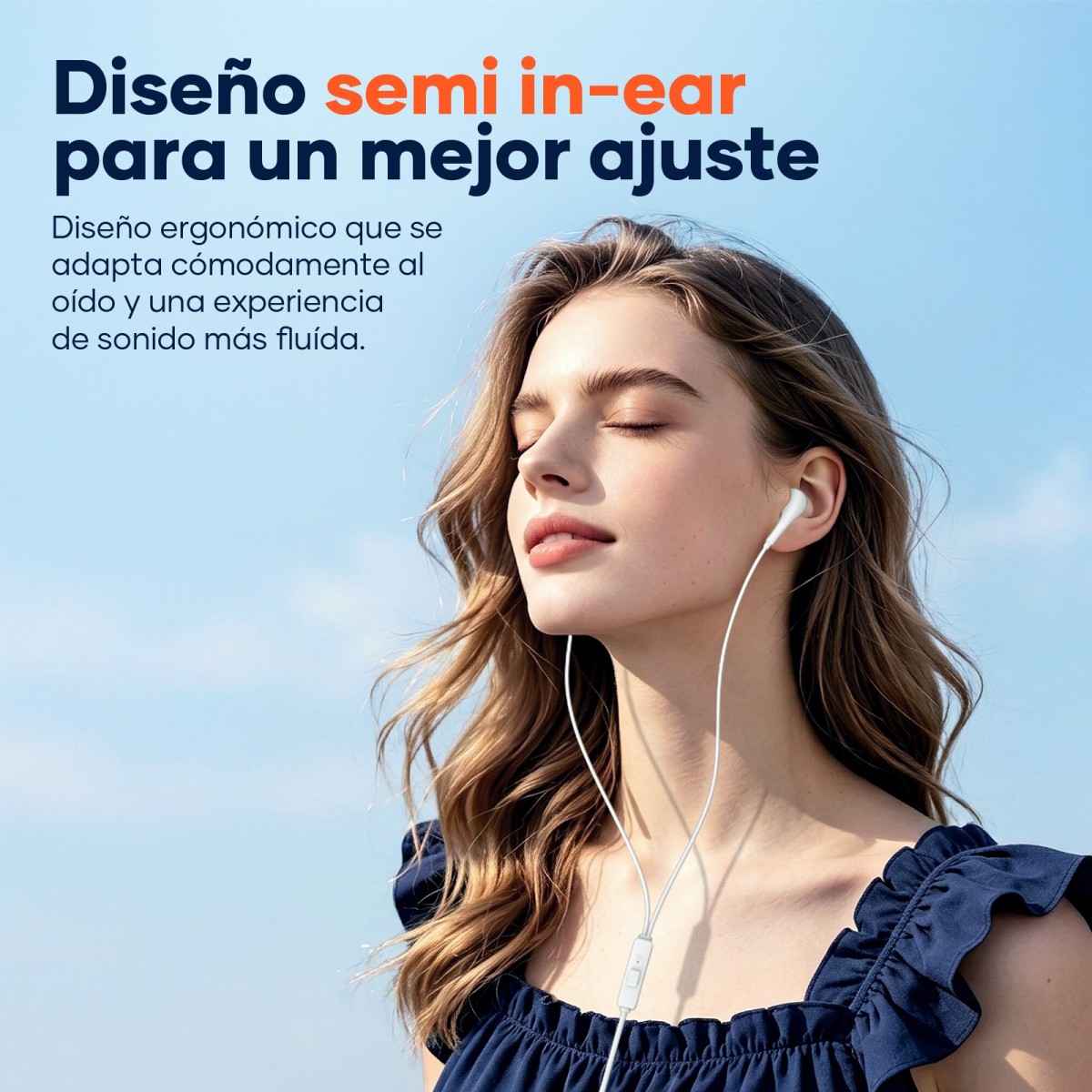 Auriculares USB-C Digital Estéreo con Micrófono - H34B