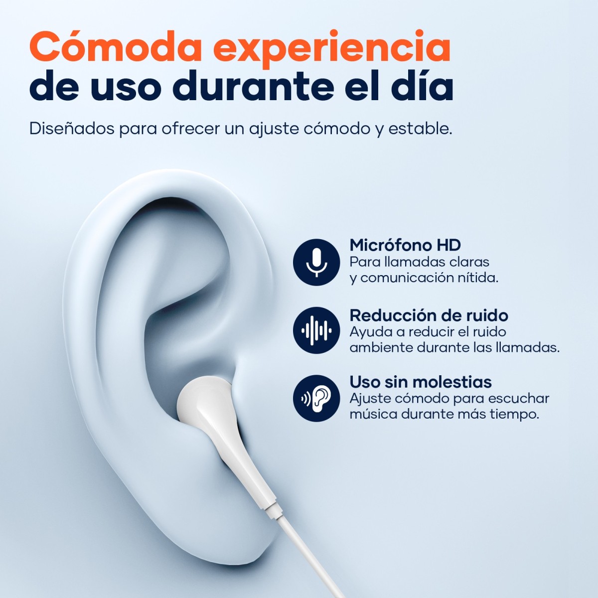 Auriculares USB-C Digital Estéreo con Micrófono - H34B