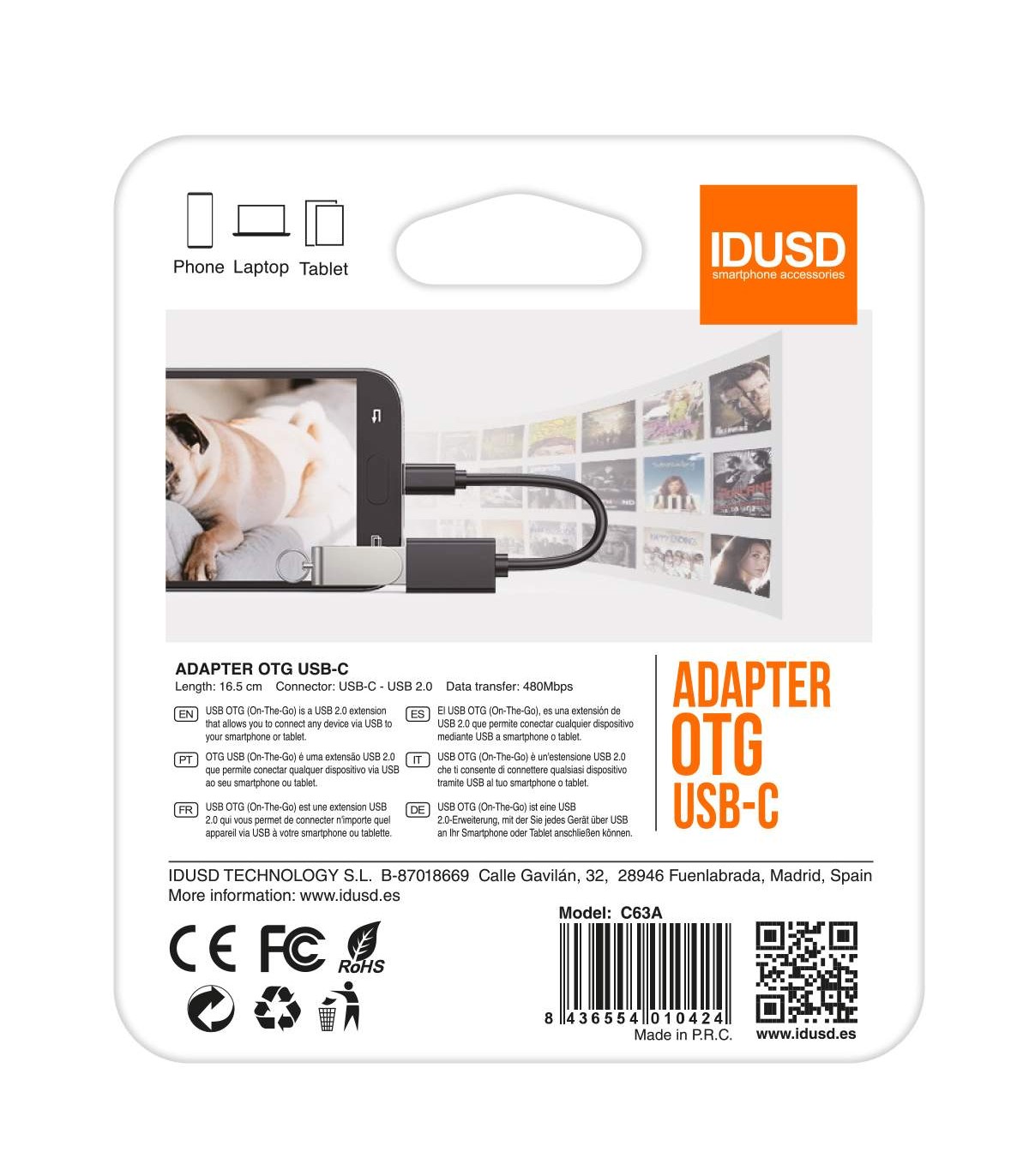 Cable OTG - Type-C - C63A