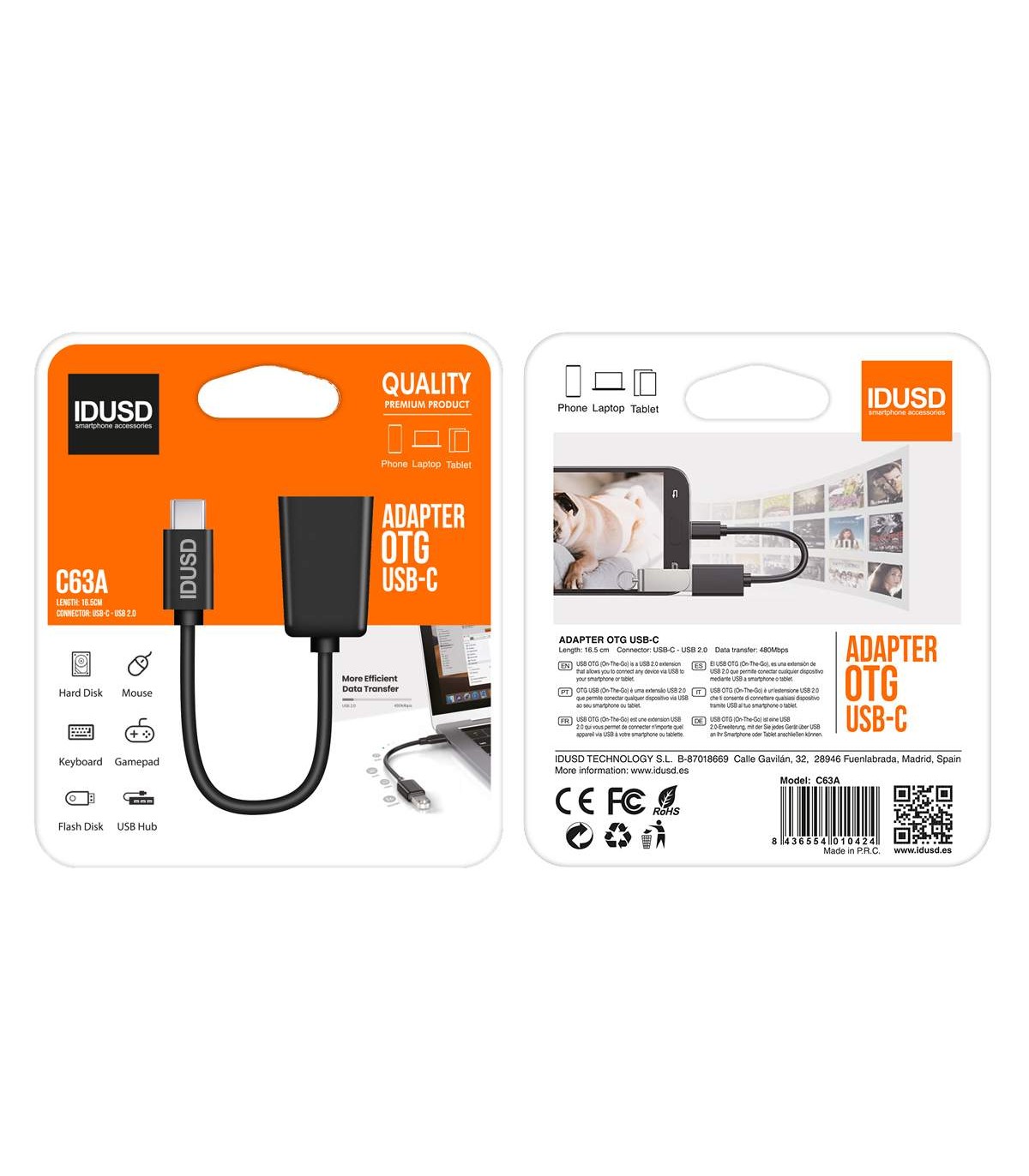 Cable OTG - Type-C - C63A
