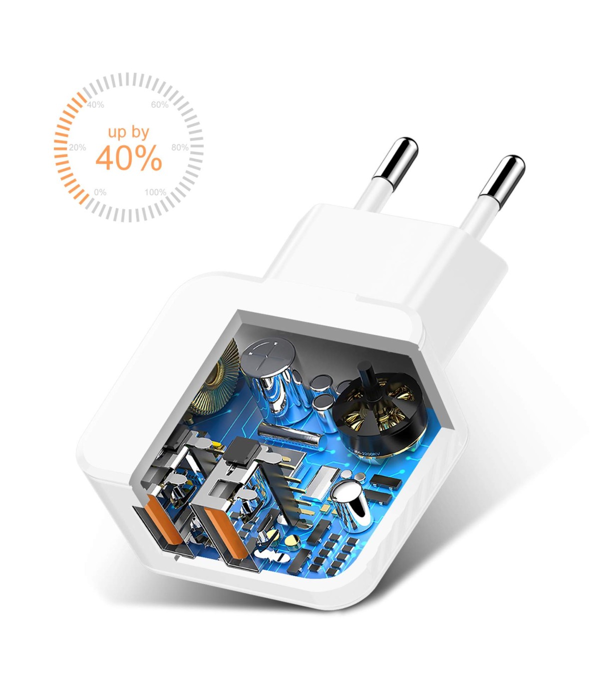 *OFERTA Charger 2USB 2.4A + Micro 2M - D81B